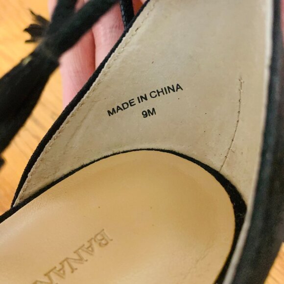 Women's Sandals Heels Designer Banana Republic Shoes Ankle Strap Sandals Size 9 - Picture 10 of 14